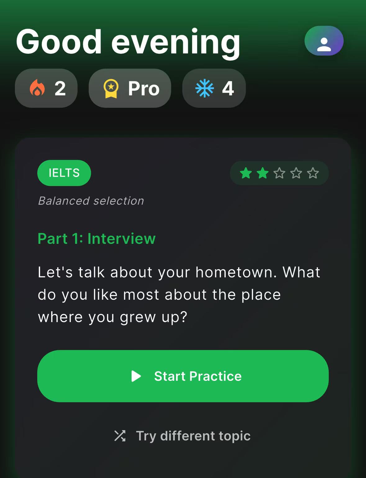 Focused drills prompt